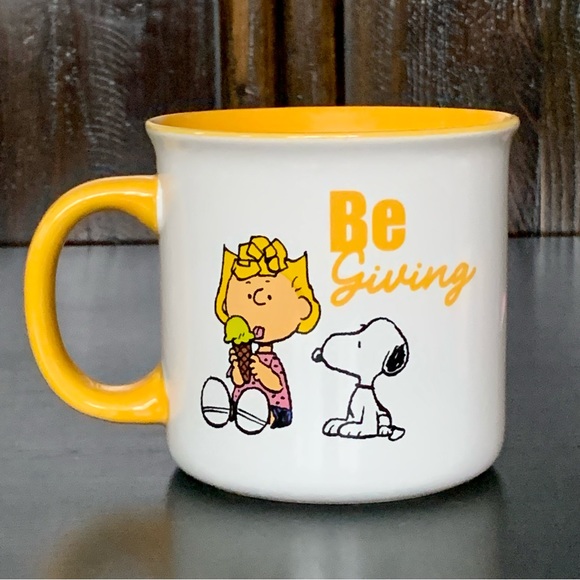 Be Giving - Peanuts Snoopy & Sally with Ice Cream 21oz Ceramic Mug - Picture 6 of 10